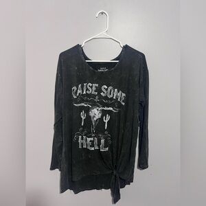 Torrid Super Soft Knit Long Sleeve Graphic Shirt Size 1X